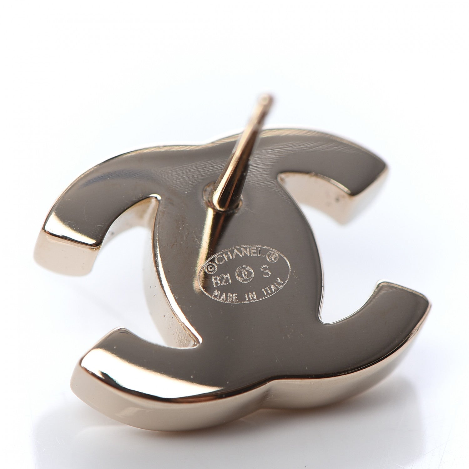 Chanel Metal CC Turnlock Earrings Gold 4 of 5