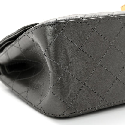 Chanel Metallic Calfskin Quilted 2.55 Reissue 226 Flap Charcoal 10 of 12