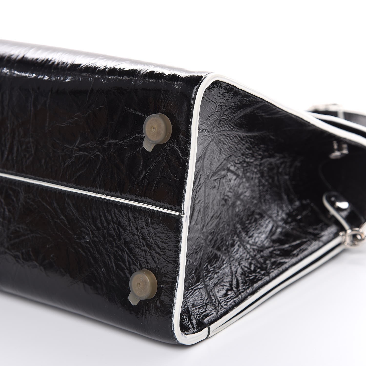 Christian Dior Crinkled Calfskin Medium Diorever Flap Black 9 of 11