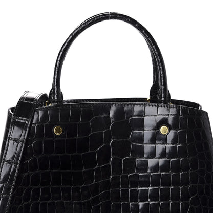 Louis Vuitton Crocodile Brilliant Montaigne MM Black 12 of 12