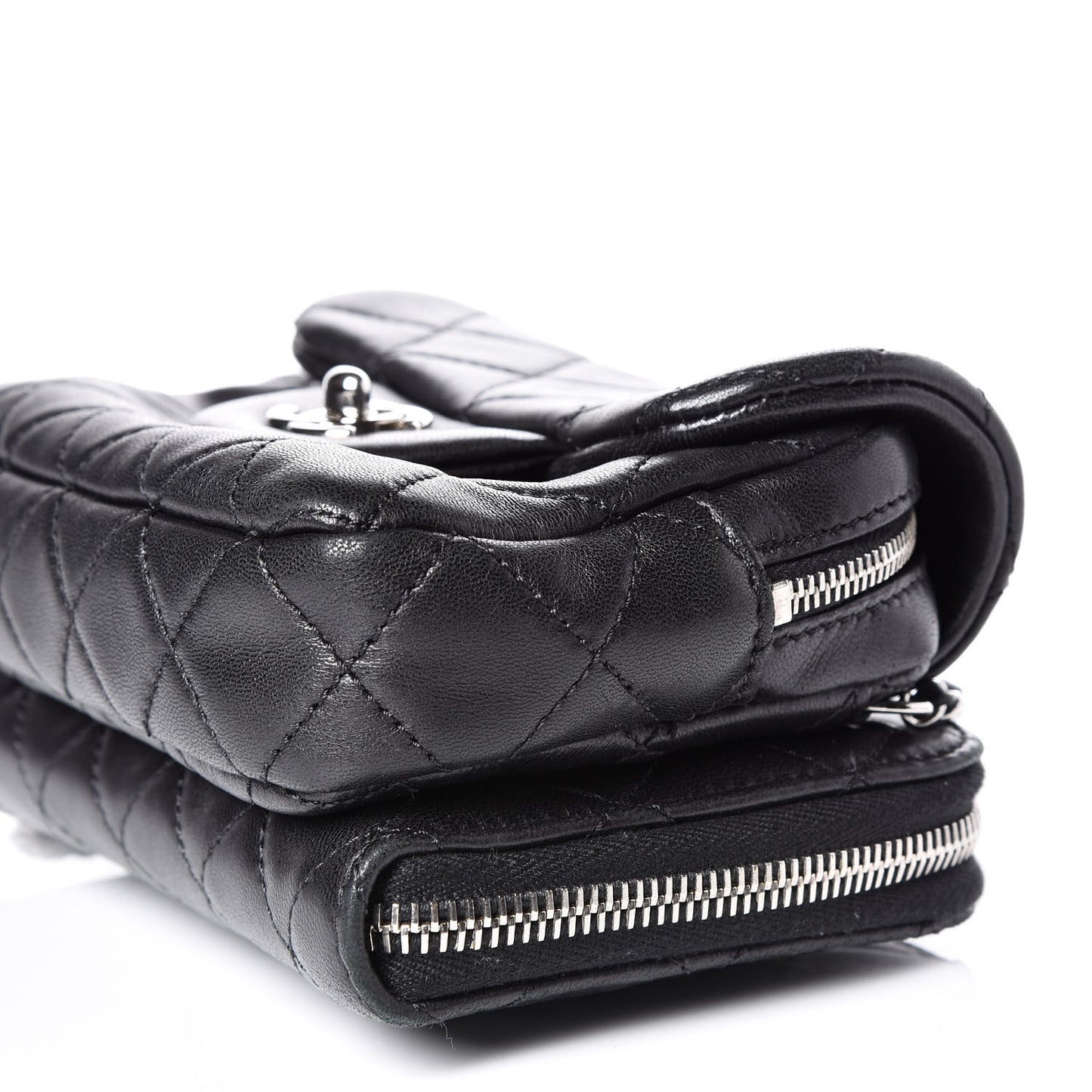 Lambskin Quilted New Mini Flap Black