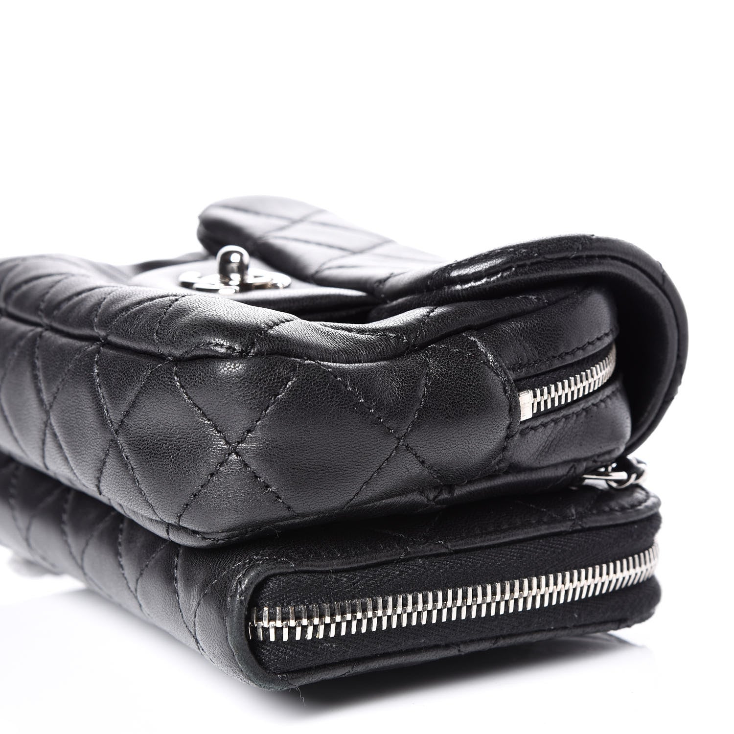 Chanel Lambskin Quilted New Mini Flap Black 9 of 11