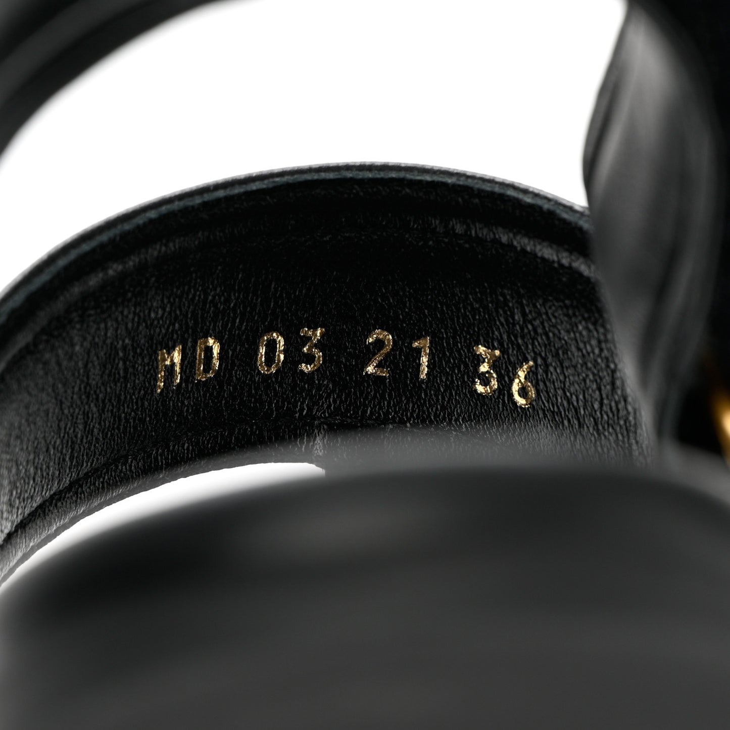 Lambskin Dior Ocean Flat Slingback Sandals 36 Black