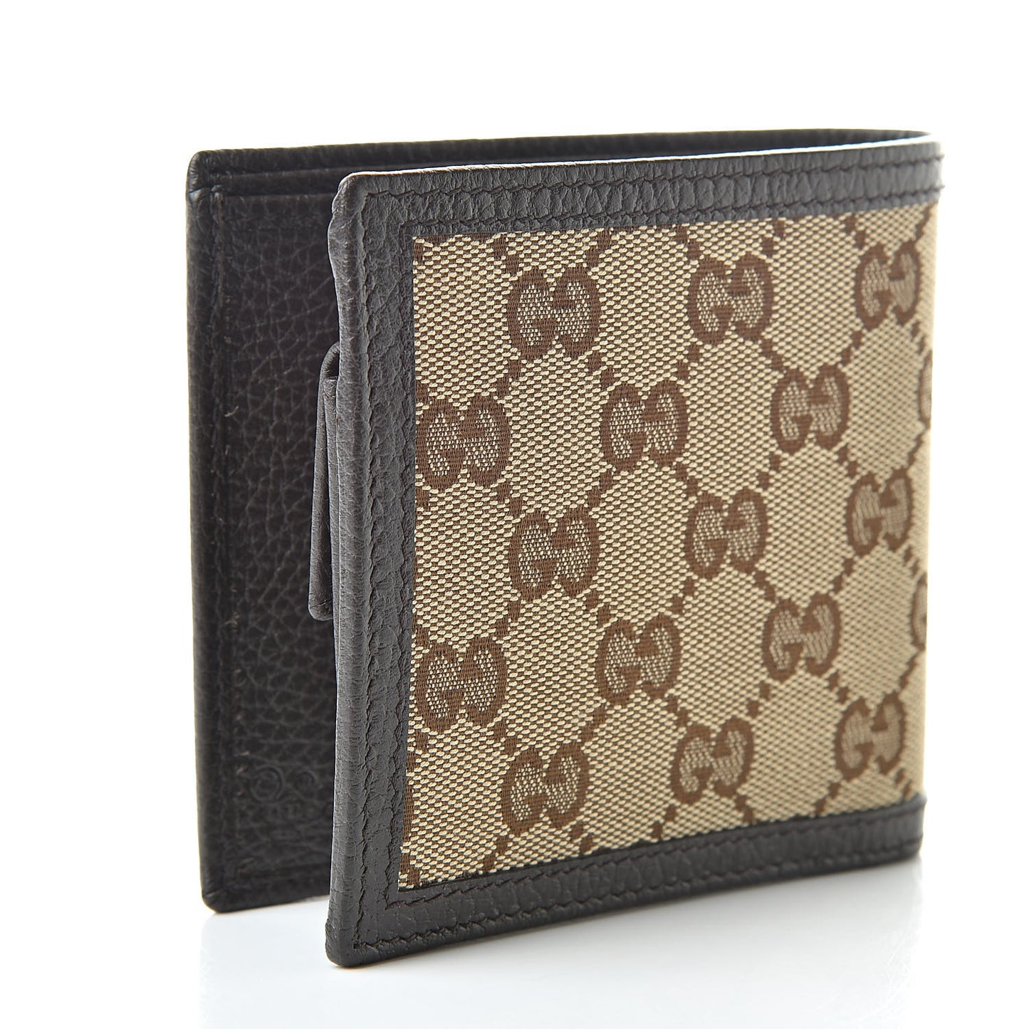 Monogram Bi-Fold Wallet Dark Brown