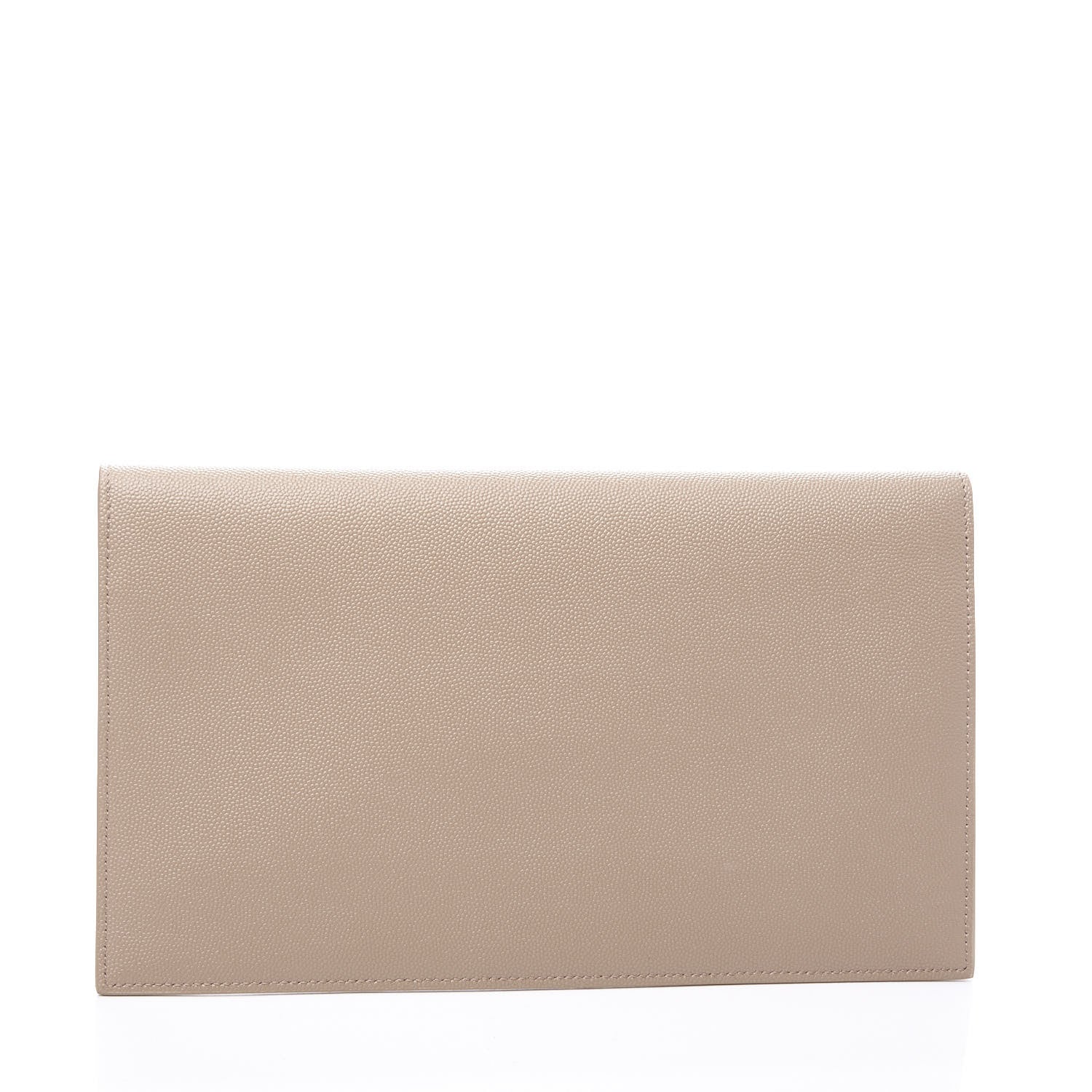 Saint Laurent Grain De Poudre Uptown Pouch Dark Latte 2 of 10