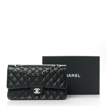 Chanel Caviar Quilted Medium Double Flap Black 12 of 12