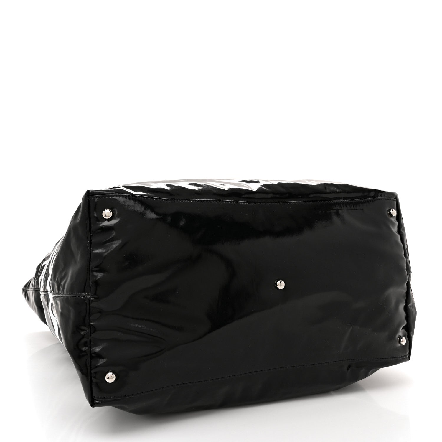 Chanel Vinyl Large La Pausa Bay Shopping Bag Black 4 of 11