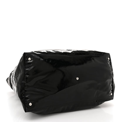 Chanel Vinyl Large La Pausa Bay Shopping Bag Black 4 of 11