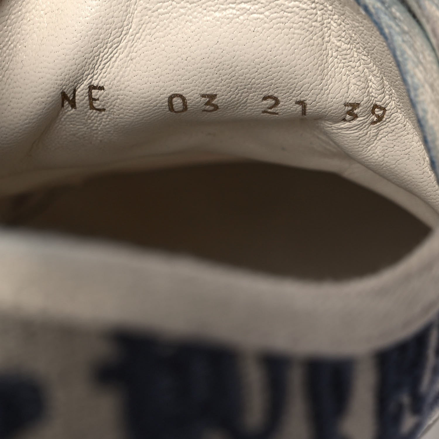 Christian Dior Canvas Oblique Walk'N'Dior Low Top Sneakers 39 Deep Blue 8 of 9