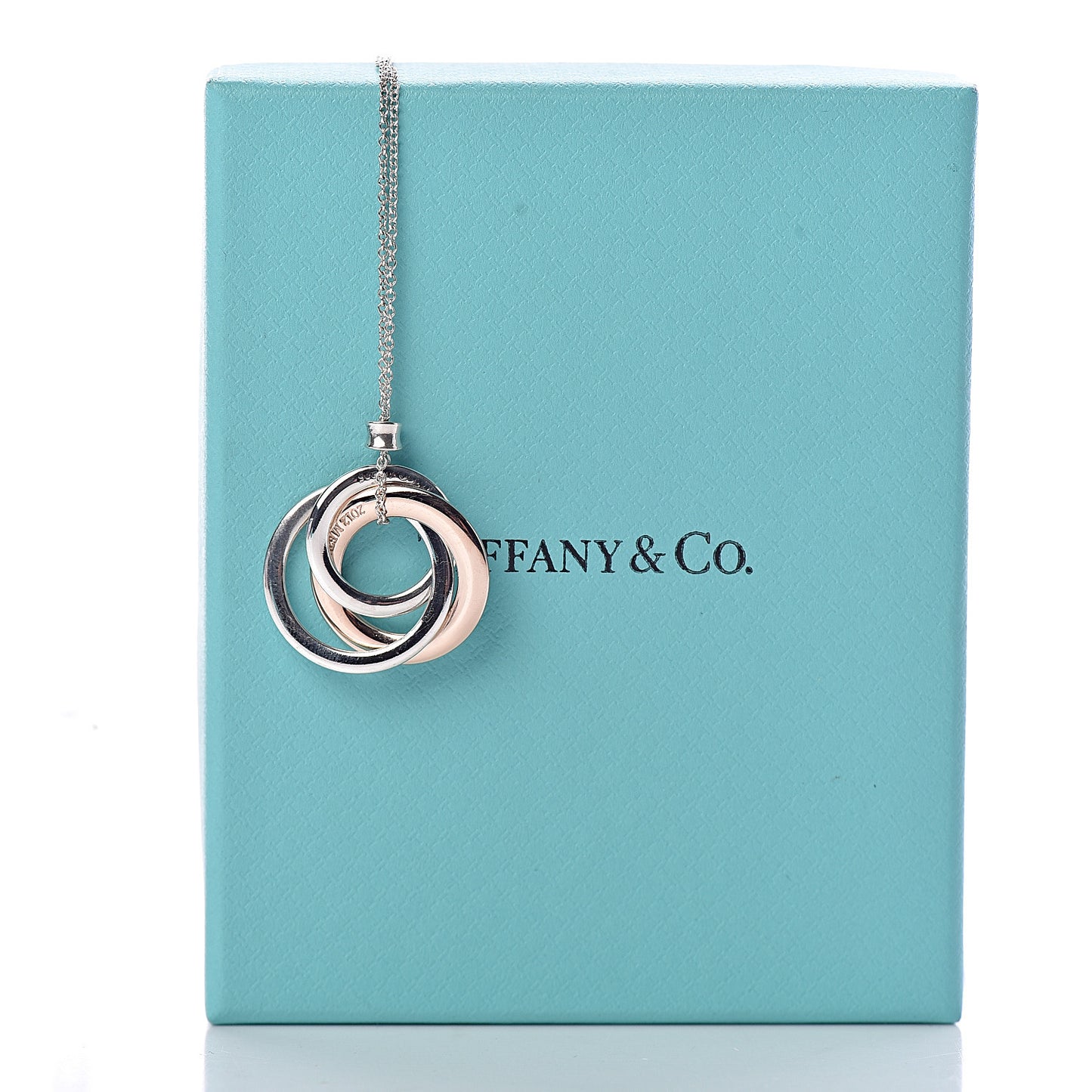 Sterling Silver Rubedo 1837 Circles Pendant Necklace