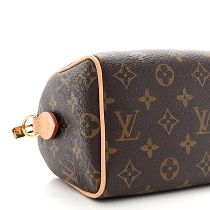 Louis Vuitton Monogram Speedy Bandouliere 20 Black 8 of 9