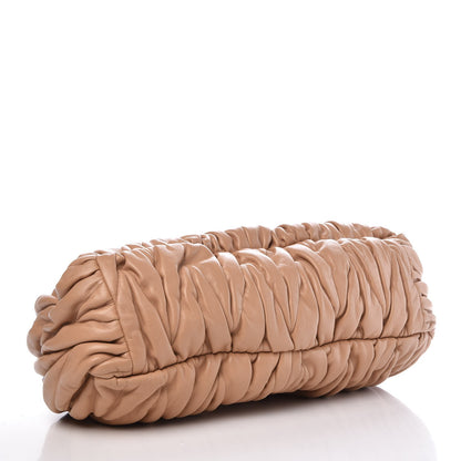 Miu Miu Nappa Matelasse Coffer Frame Tote Beige 4 of 13