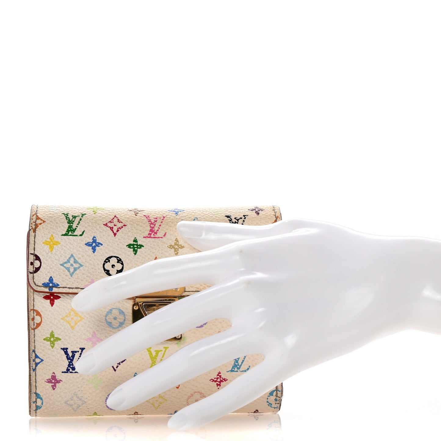 Monogram Multicolor Koala Wallet White