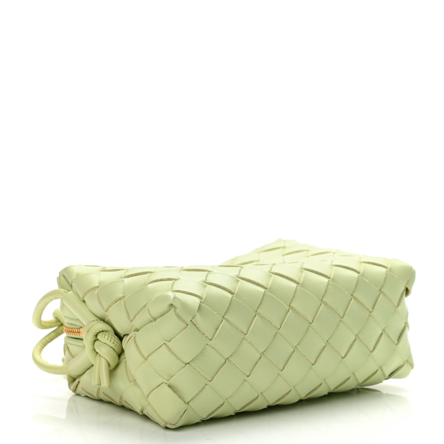 Nappa Intrecciato Mini Loop Camera Bag Lemon Washed