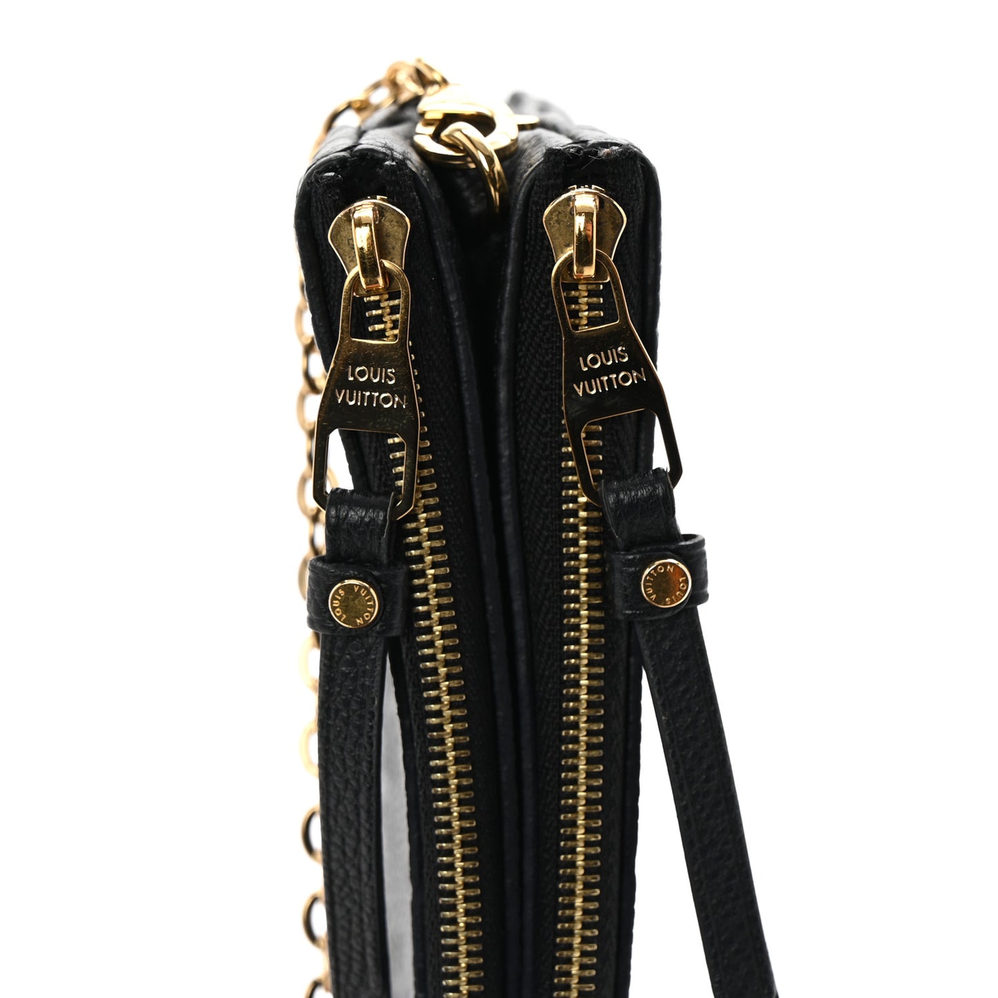 Empreinte Double Zip Pochette Black