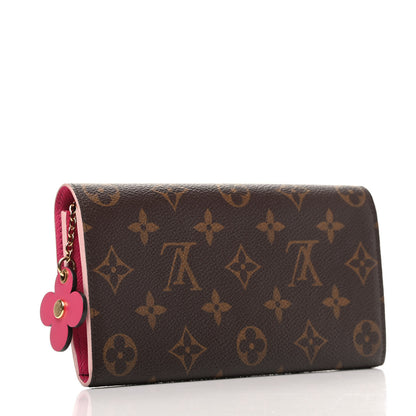 Louis Vuitton Monogram Bloom Flower Emilie Wallet 3 of 8