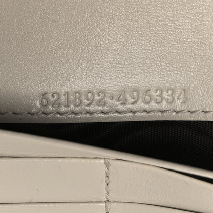 Gucci Boarded Plutone Calfskin Horsebit 1955 Wallet On Chain Mystic White 7 of 14