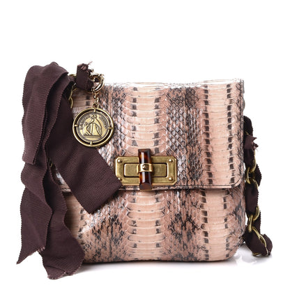 Lanvin Python Happy Mini Pop Bag Pink 1 of 8