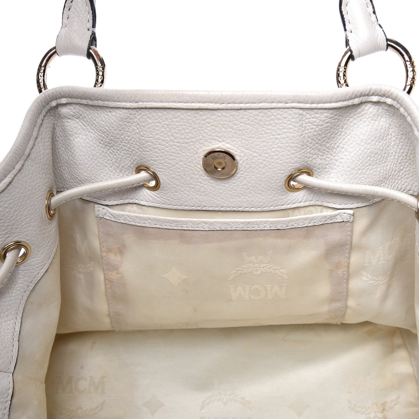 Visetos Drawstring Bag White