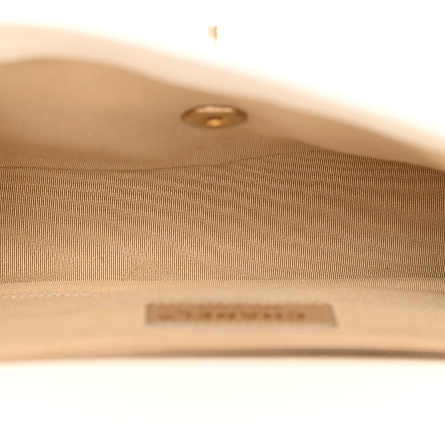 Lambskin A Real Catch Flap Bag White