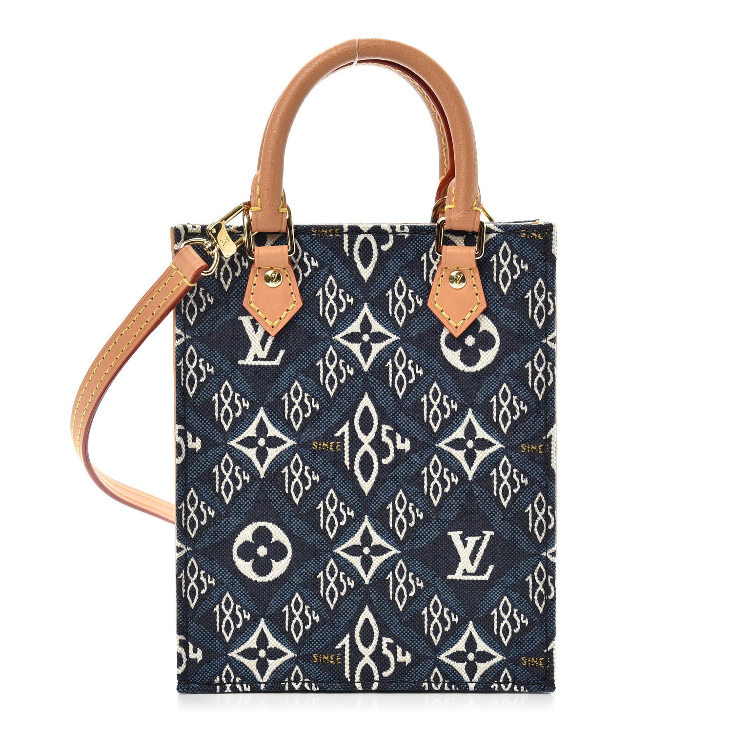 Louis Vuitton Jacquard Since 1854 Petit Sac Plat Blue 1 of 10