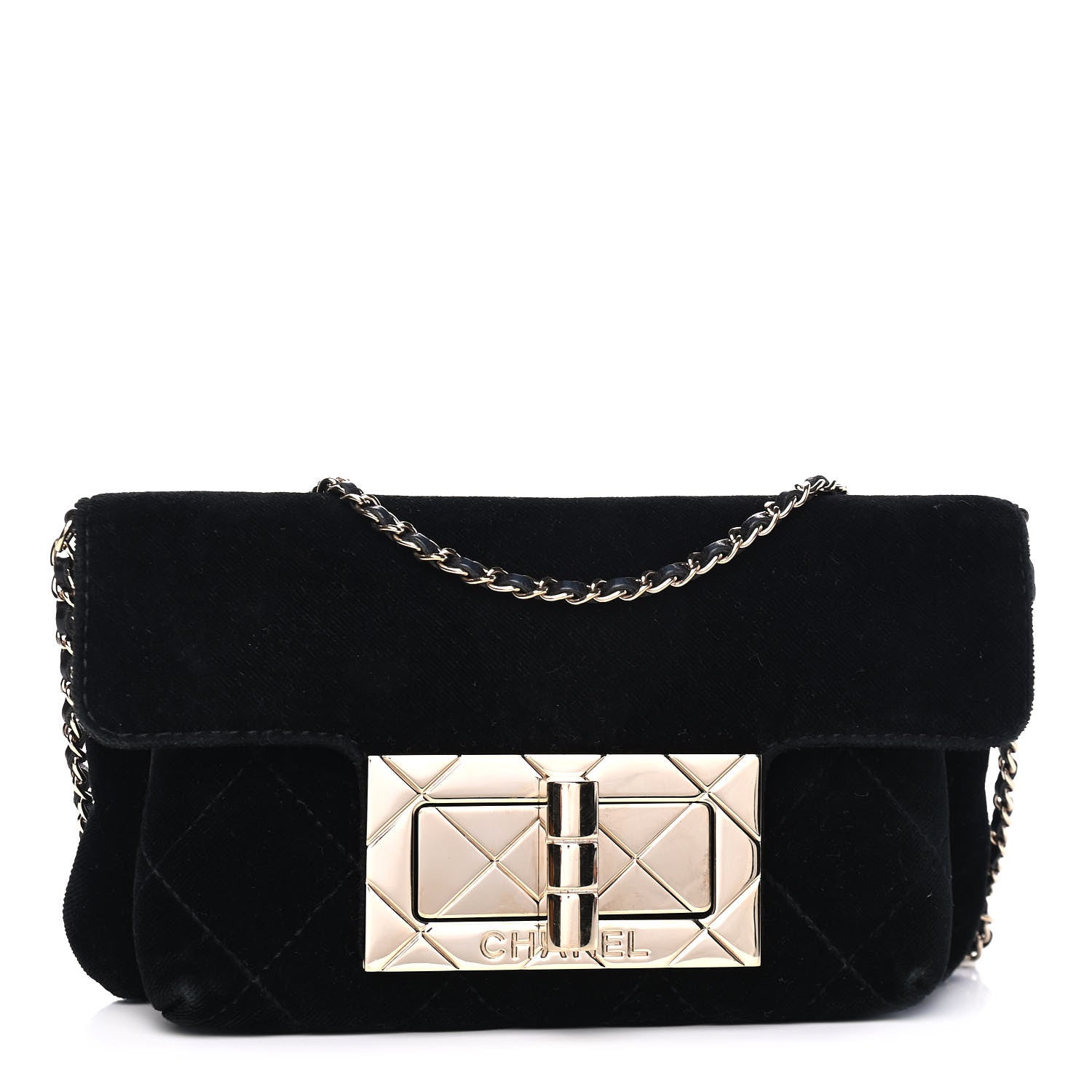 Chanel Velvet Small Mademoiselle Flap Black 1 of 5