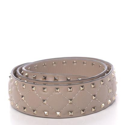 Valentino Garavani Lambskin Rockstud Spike Shoulder Strap Poudre 2 of 4
