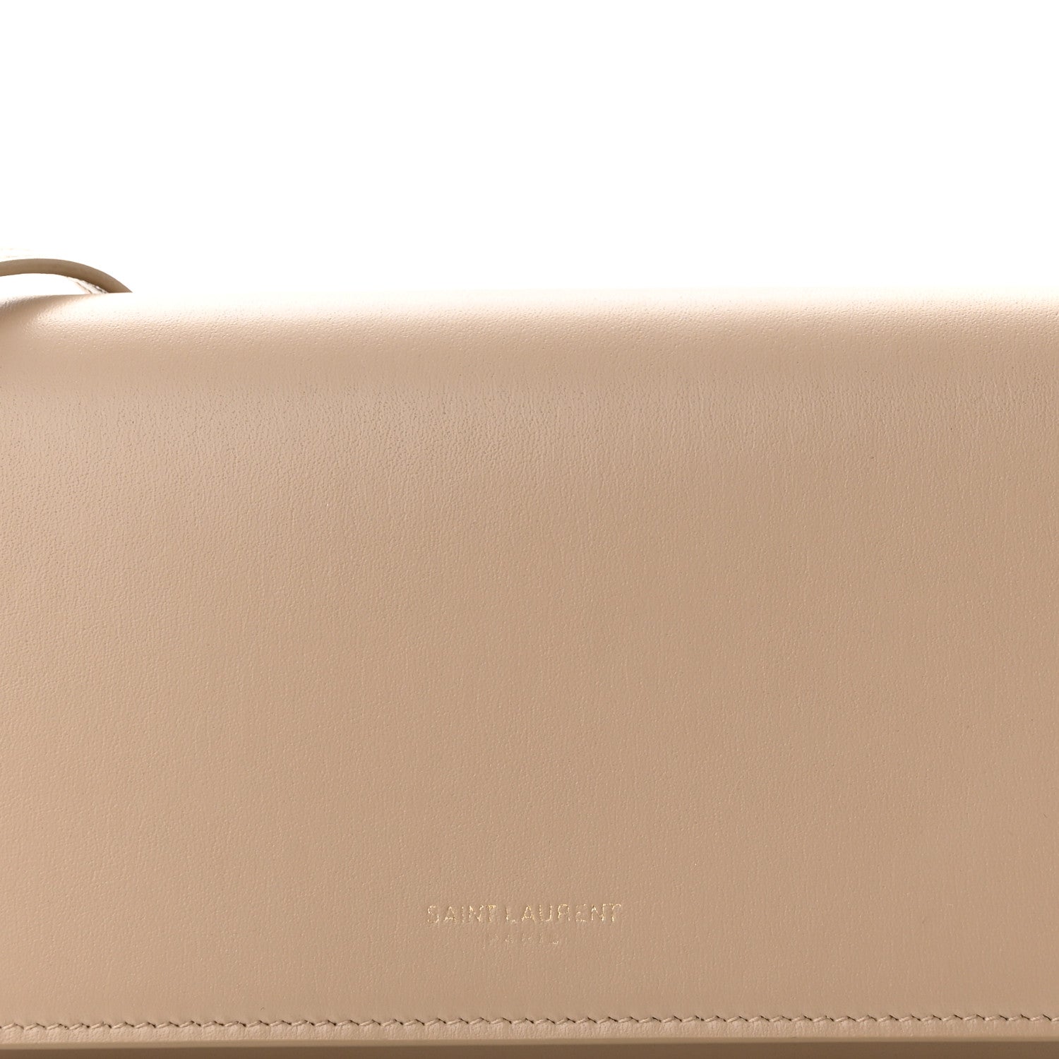 Saint Laurent Smooth Calfskin Mini Paris Bag Beige 7 of 9