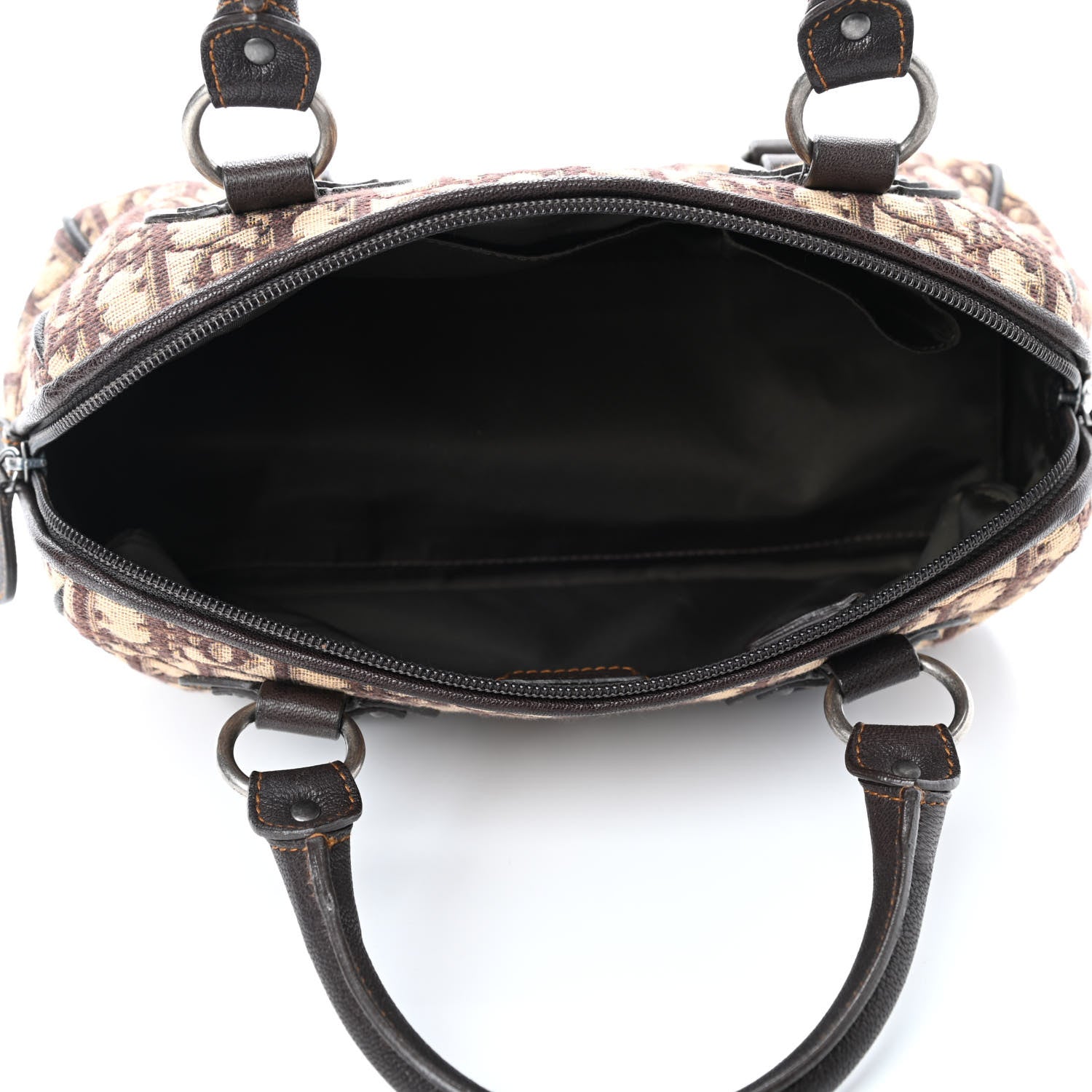 Christian Dior Monogram Vintage Traveler Tote Brown 4 of 4