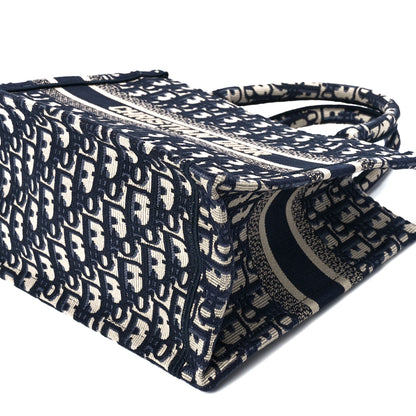 Christian Dior Oblique Small Book Tote Blue Multicolor 11 of 11