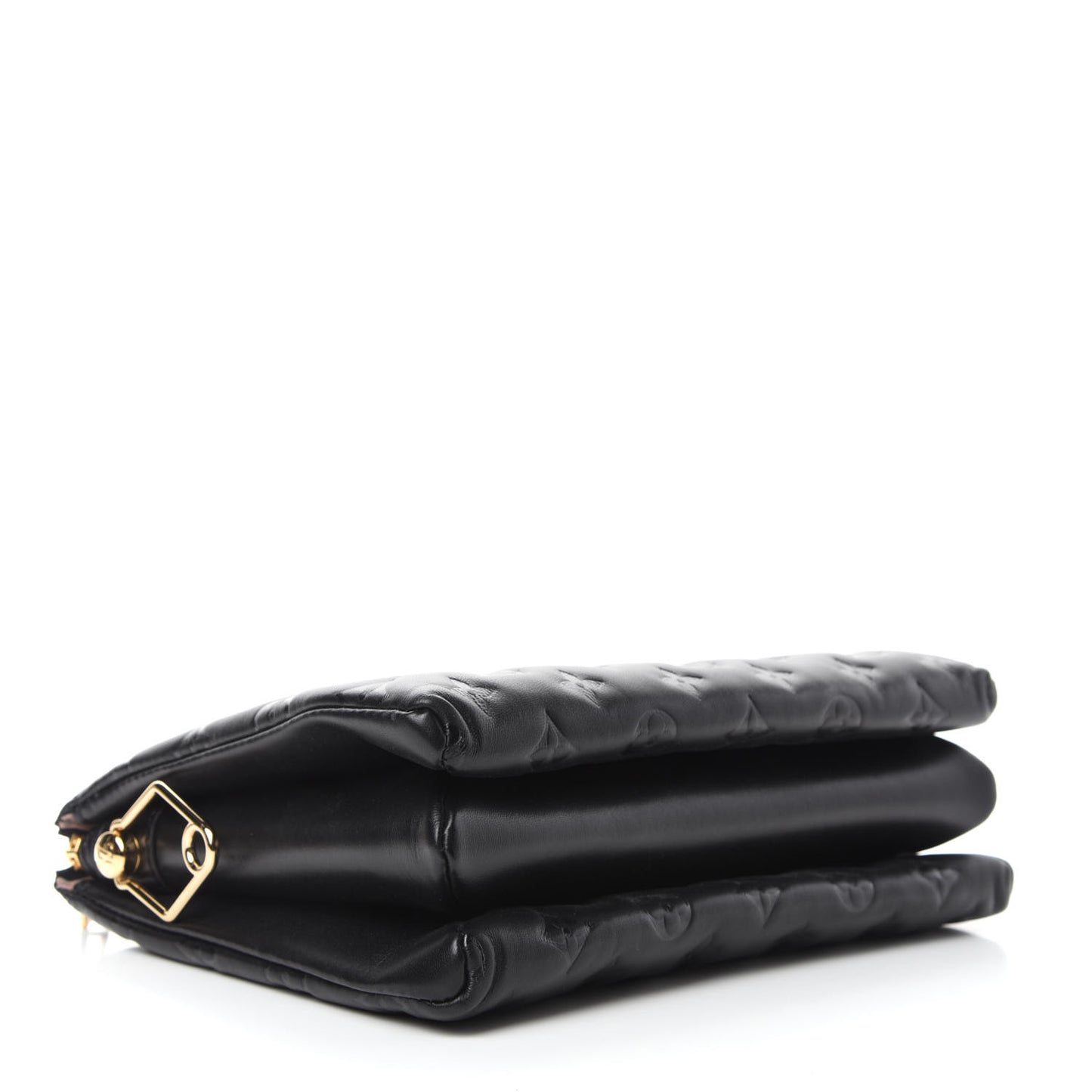 Lambskin Embossed Monogram Coussin PM Black