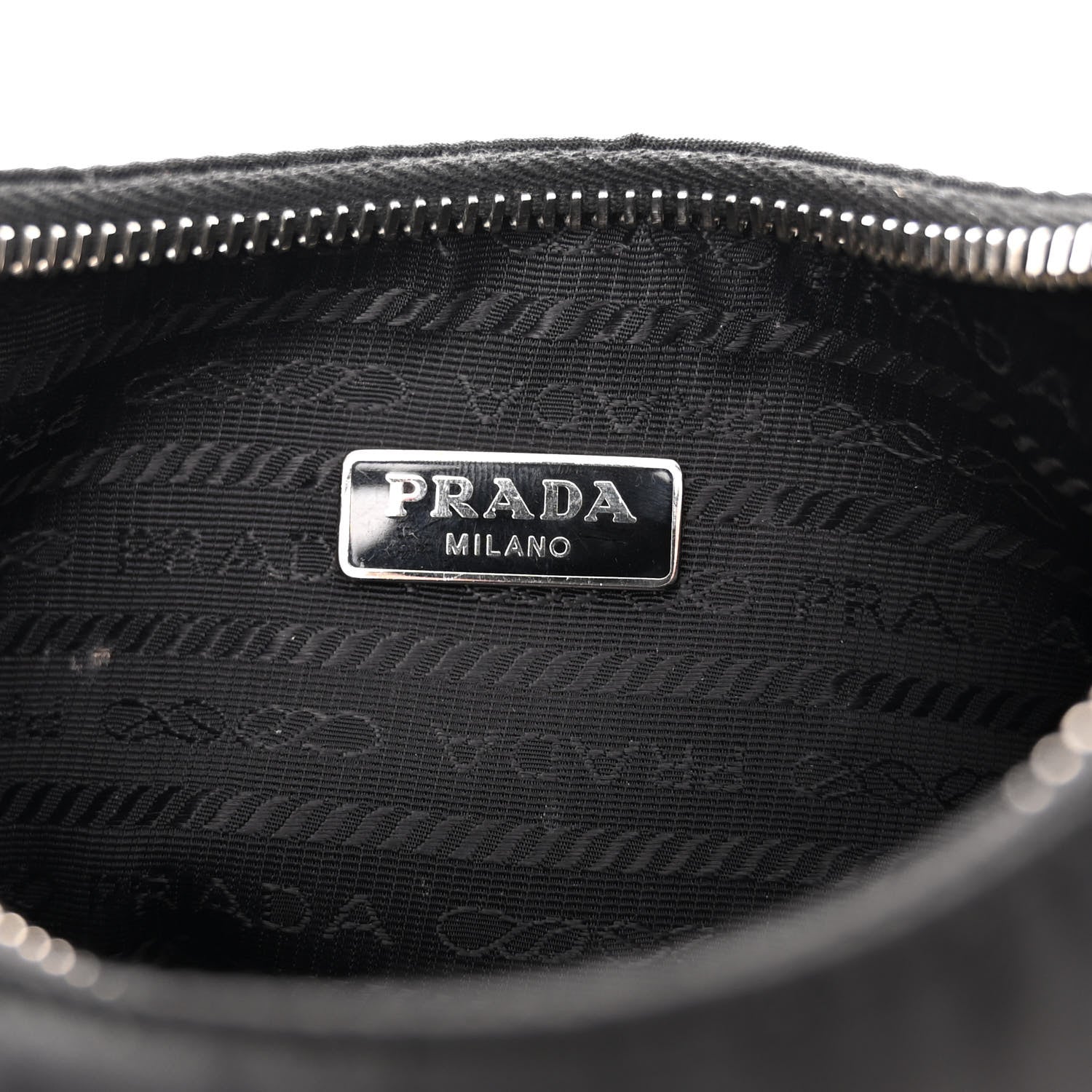 Prada Tessuto Nylon Saffiano Mini Re-Edition 2005 Bag Black 8 of 11