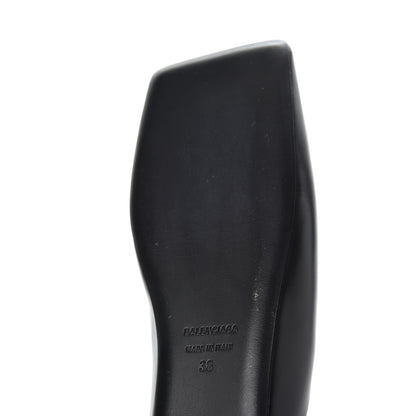 Balenciaga Soft Calfskin Double Square BB 5mm Mules 38 Black 16 of 18
