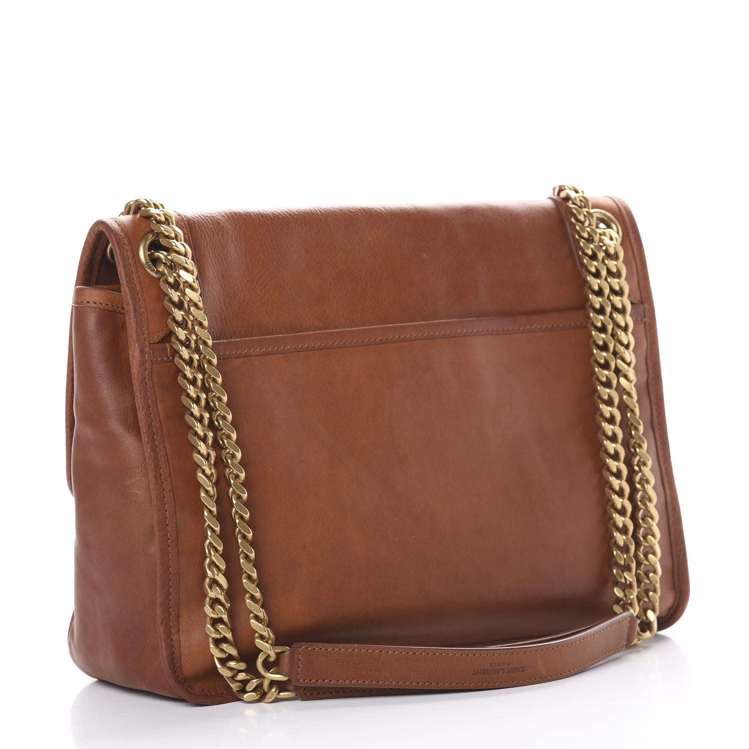 Saint Laurent Calfskin Monogram Medium Niki Chain Satchel Cognac 2 of 15