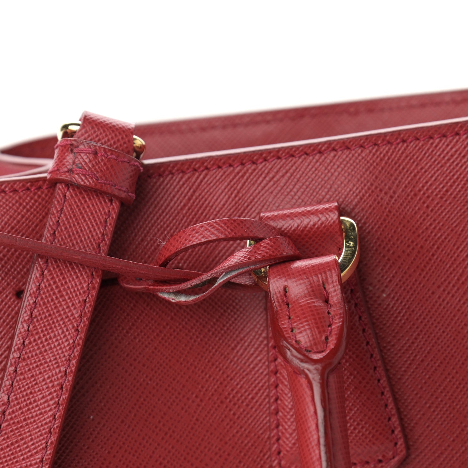 Prada Saffiano Medium Galleria Double Zip Tote Fuoco 15 of 17