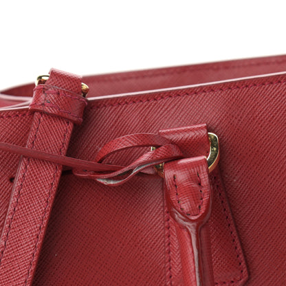 Prada Saffiano Medium Galleria Double Zip Tote Fuoco 15 of 17