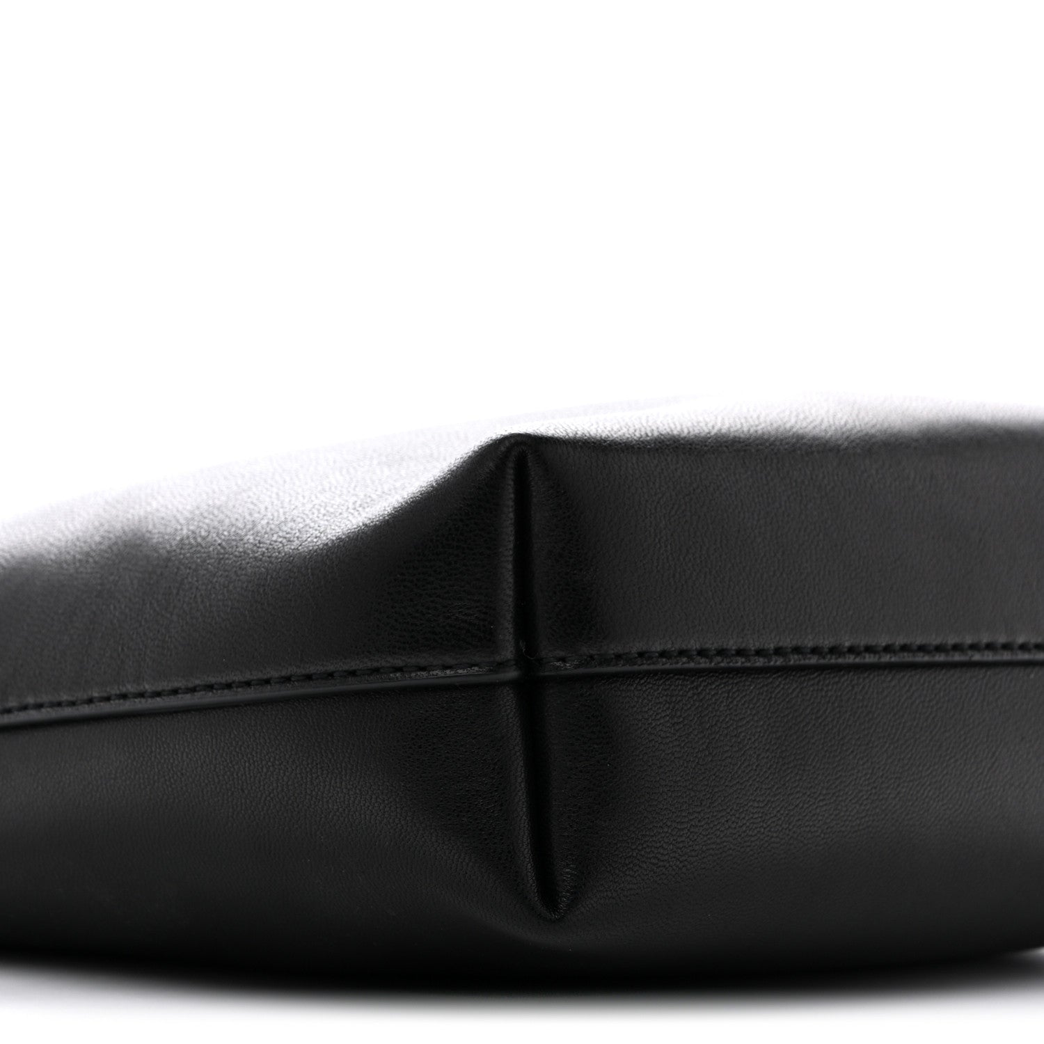 Saint Laurent Lambskin Pochon Shoulder Bag Black 9 of 10