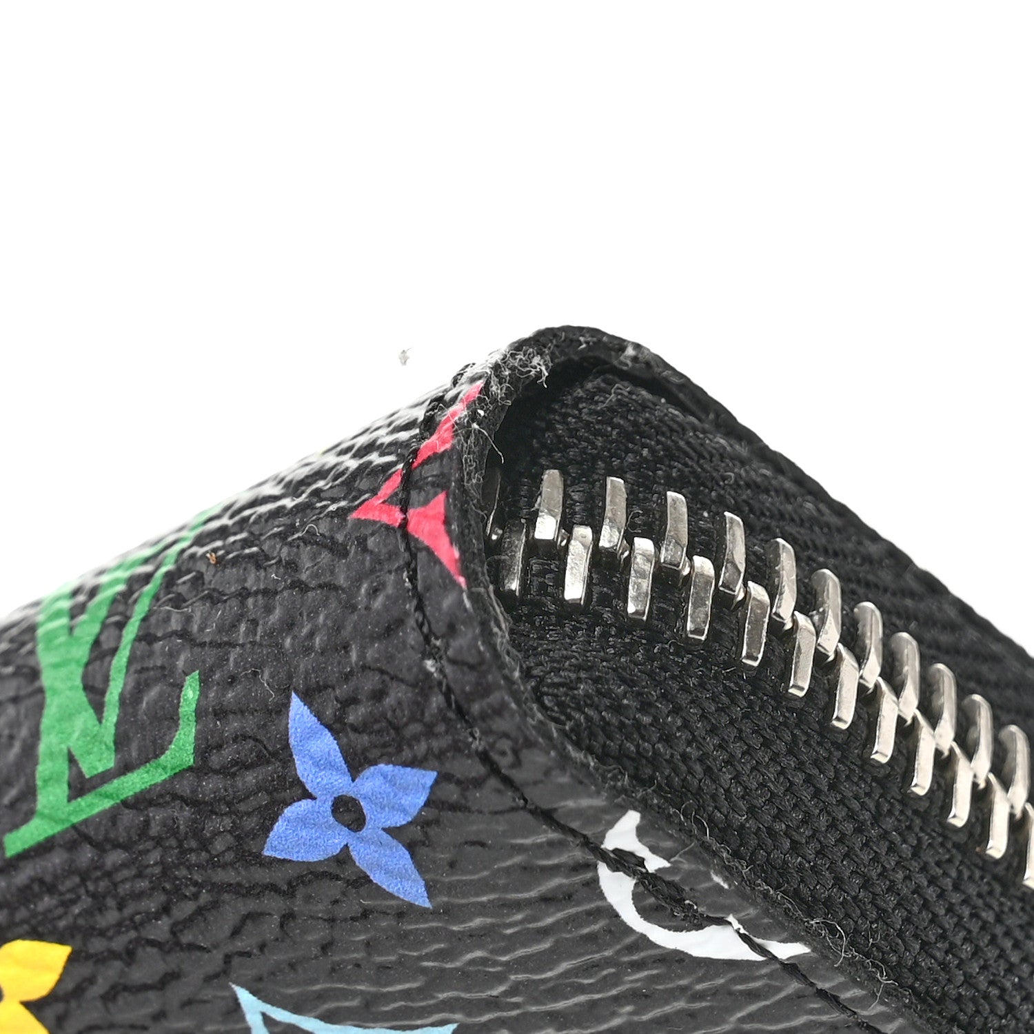 Louis Vuitton LV X TM Monogram Multicolor Clemence Wallet Black 7 of 8