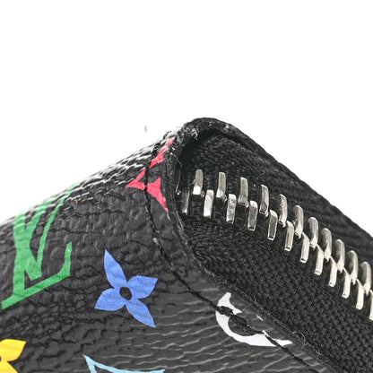 Louis Vuitton LV X TM Monogram Multicolor Clemence Wallet Black 7 of 8