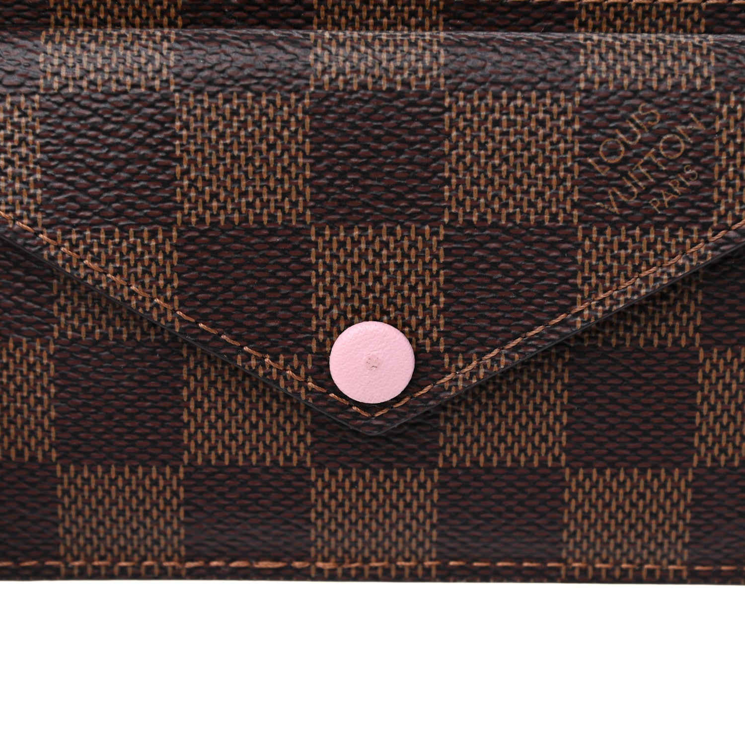 Louis Vuitton Damier Ebene Recto Verso Card Holder Rose Ballerine 7 of 9