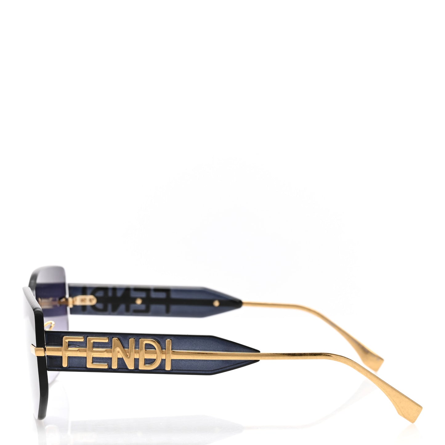 Metal Fendigraphy Shield Sunglasses FE 40066/U Shiny Endura Gold