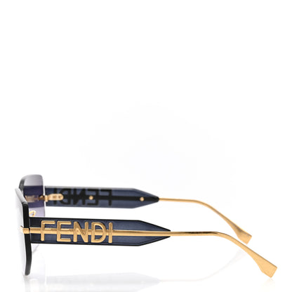 Fendi Metal Fendigraphy Shield Sunglasses FE 40066/U Shiny Endura Gold 3 of 7