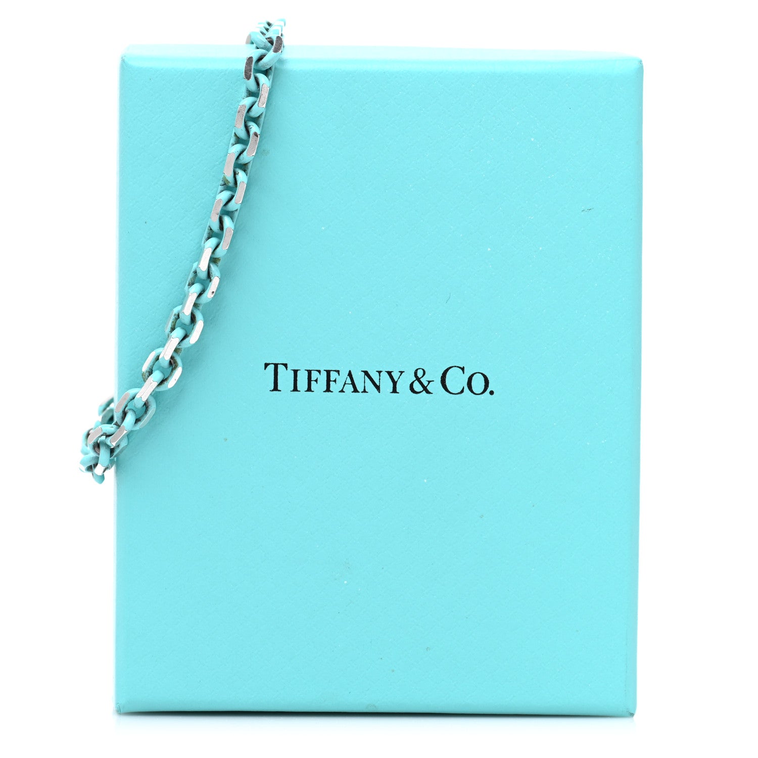 Tiffany Sterling Silver Enamel Link Bracelet Blue 4 of 4