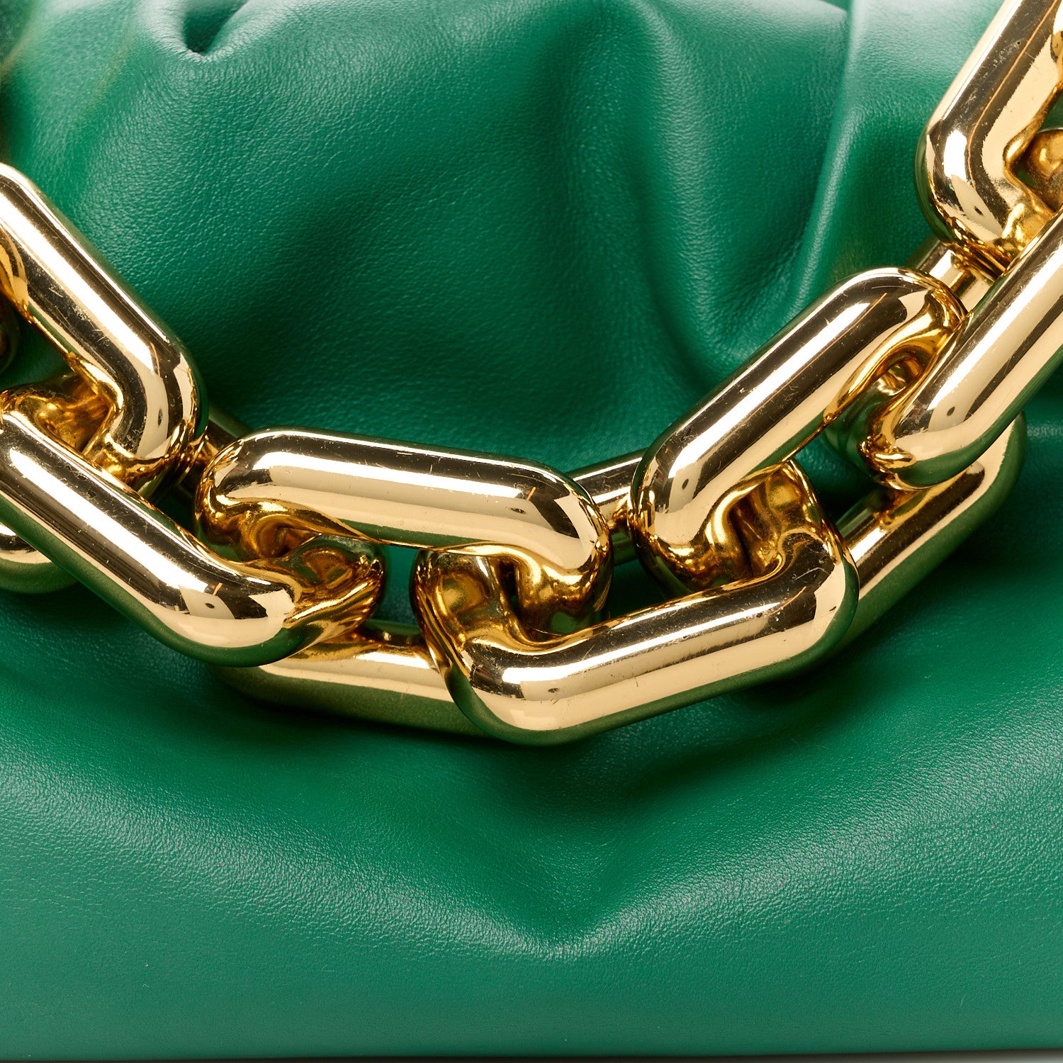 Bottega Veneta Calfskin The Pouch Chain Raintree 8 of 10