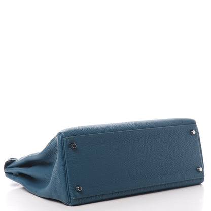 Hermes Togo Kelly Retourne 35 Cobalt 5 of 14
