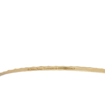 Tiffany 18K Yellow Gold Paloma Picasso Hammered Bangle Bracelet 3 of 3