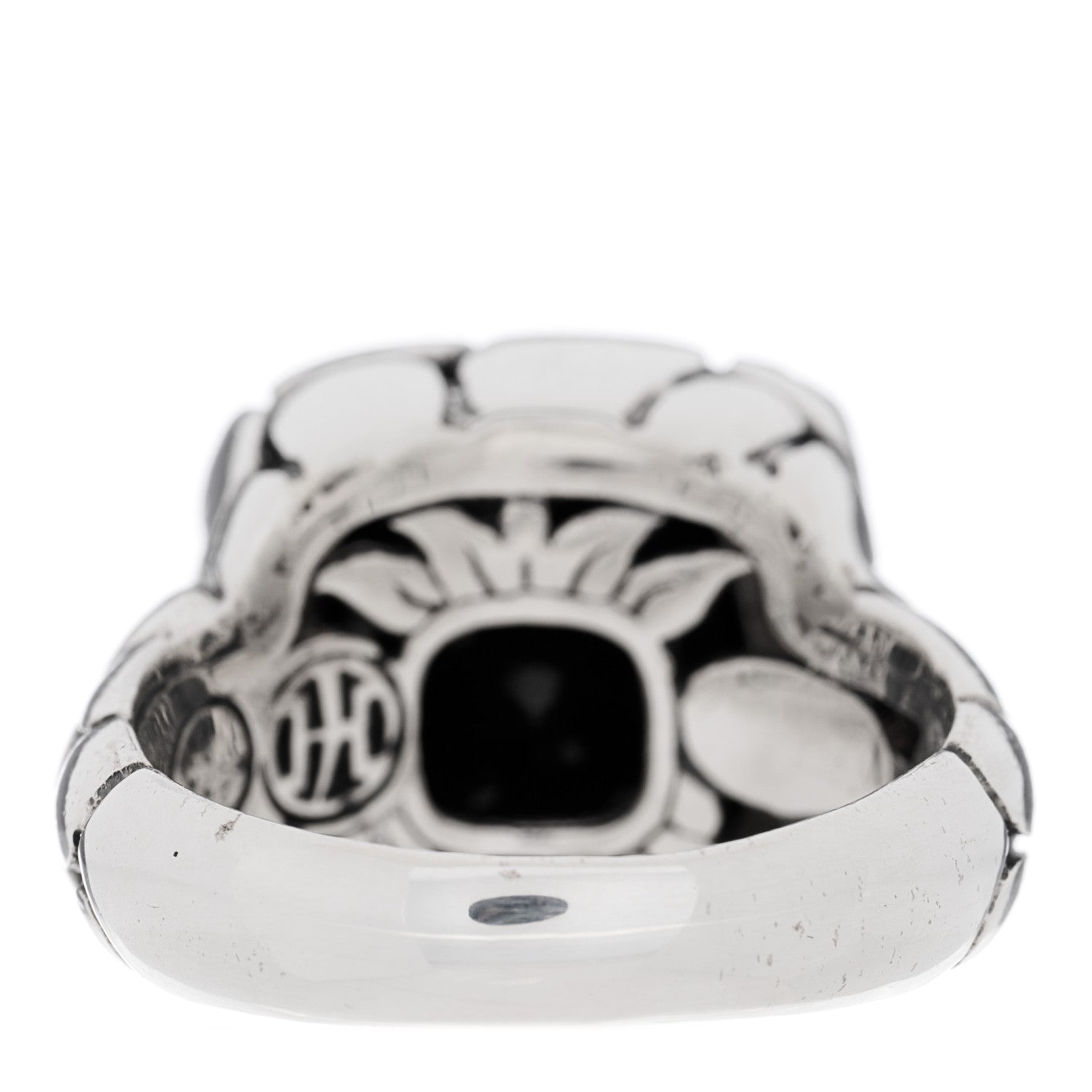 John Hardy Sterling Silver Black Onyx Kali Square Ring 54 7 3 of 4