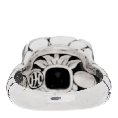 John Hardy Sterling Silver Black Onyx Kali Square Ring 54 7 3 of 4