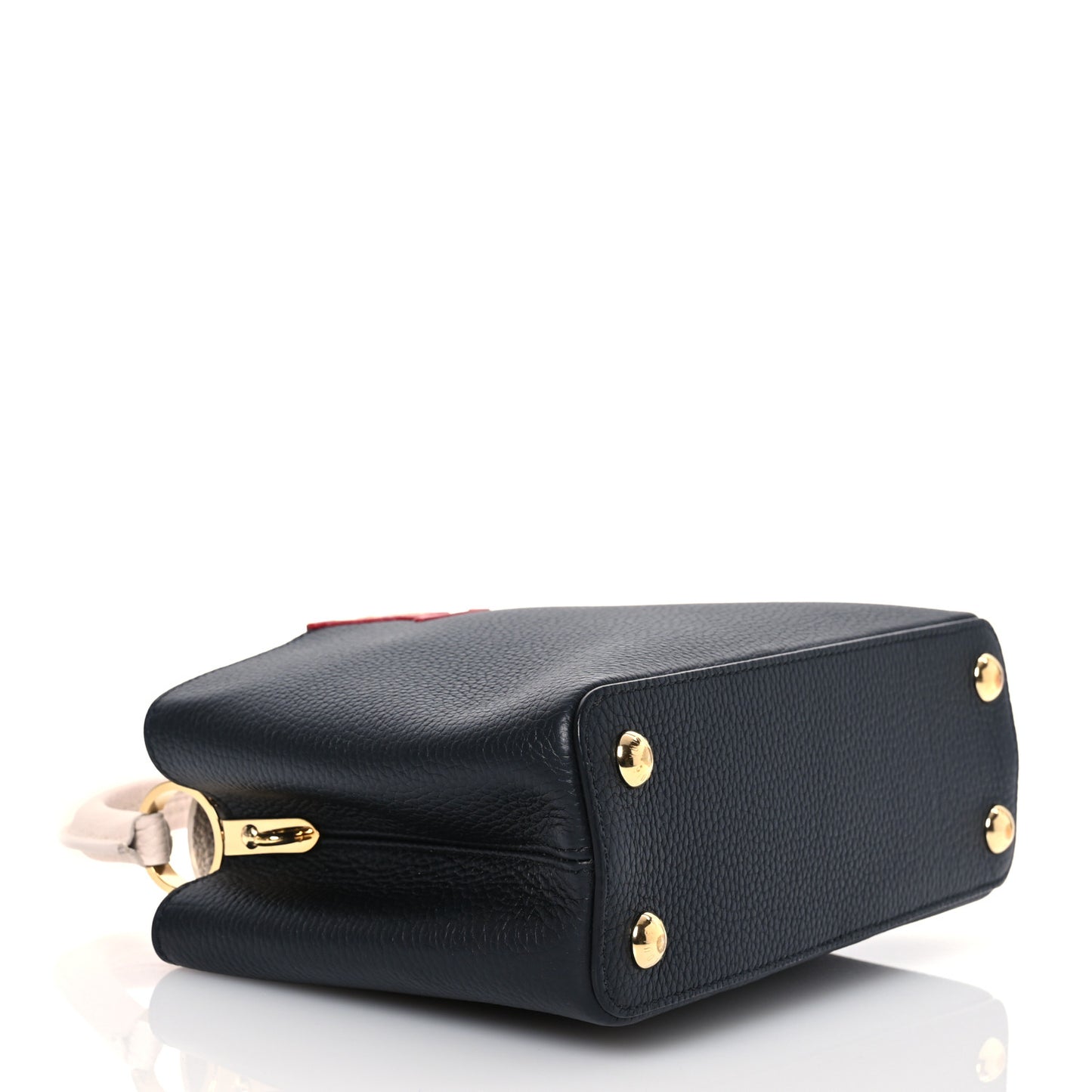 Taurillon Capucines BB Black Greige Doux Scarlet