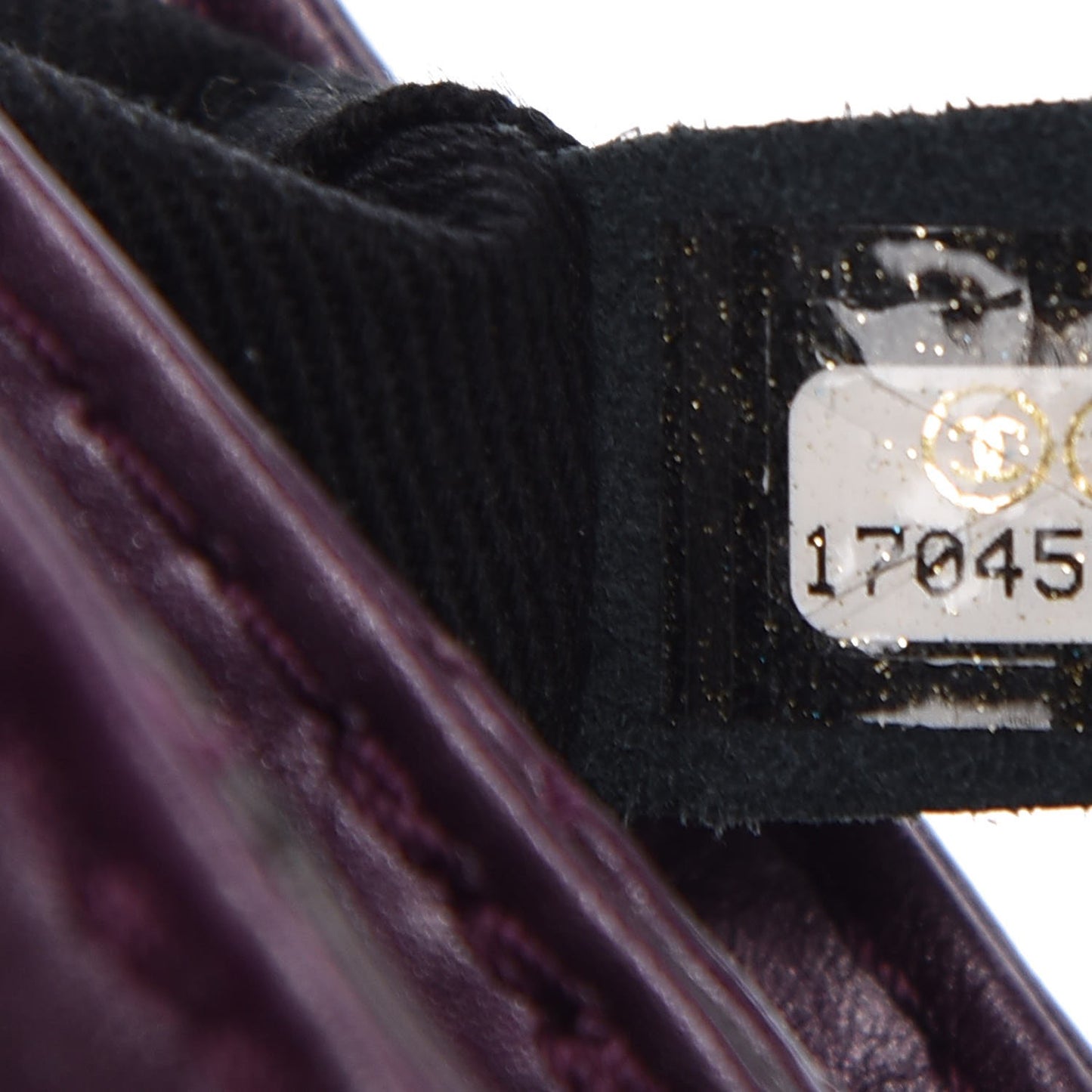 Calfskin Mineral Nights Mini Flap Dark Purple